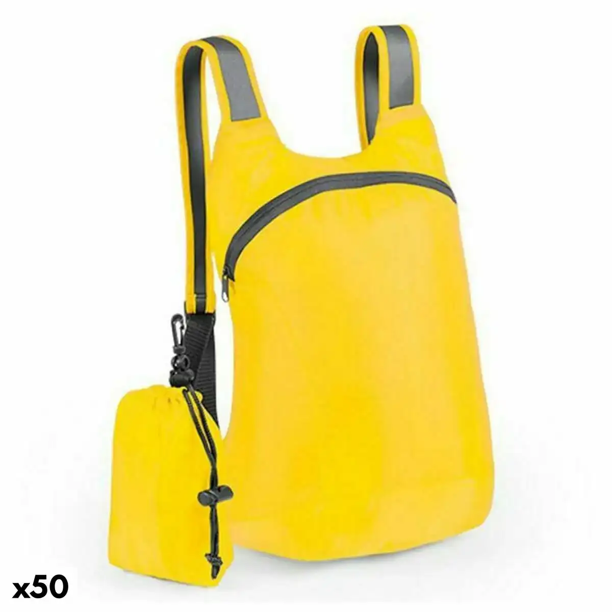 Sac a dos multifonction pliable avec housse 144886 50 unites _7505. DIAYTAR COTE D'IVOIRE - Là où les Possibilités sont Infinies. Parcourez nos catégories et laissez-vous séduire par des produits qui enrichiront votre quotidien, du pratique à l'esthétique.