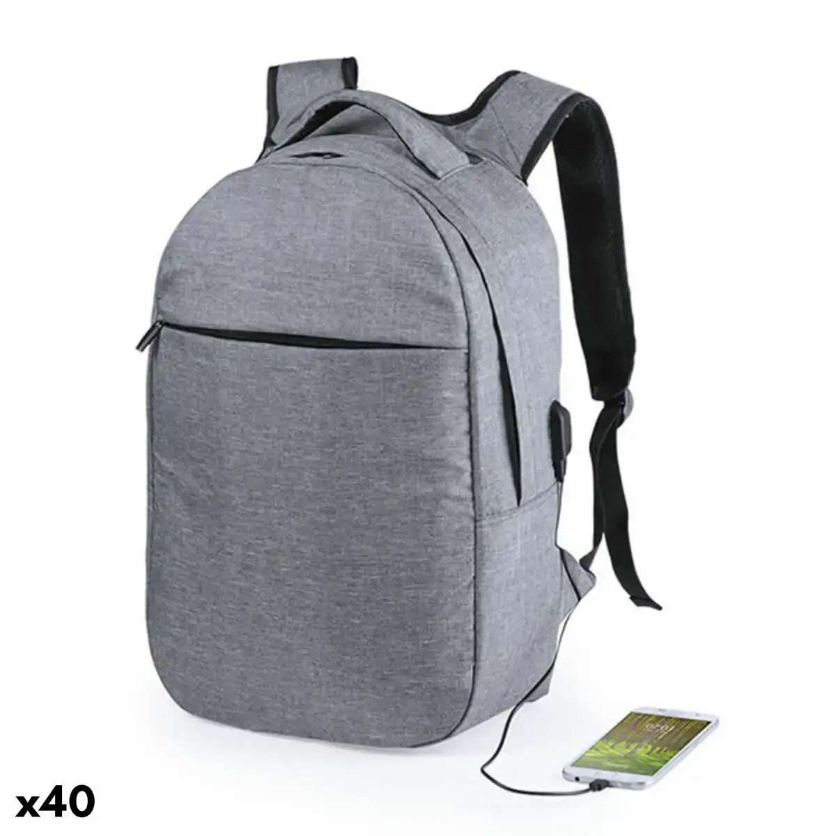 Sac a dos pour portable et tablette avec sortie usb 146215 gris 40 unites _5402. Entrez dans l'Univers de DIAYTAR COTE D'IVOIRE - Où le Choix Rencontre l'Authenticité. Explorez nos rayons virtuels et trouvez des produits qui incarnent la richesse de notre culture.