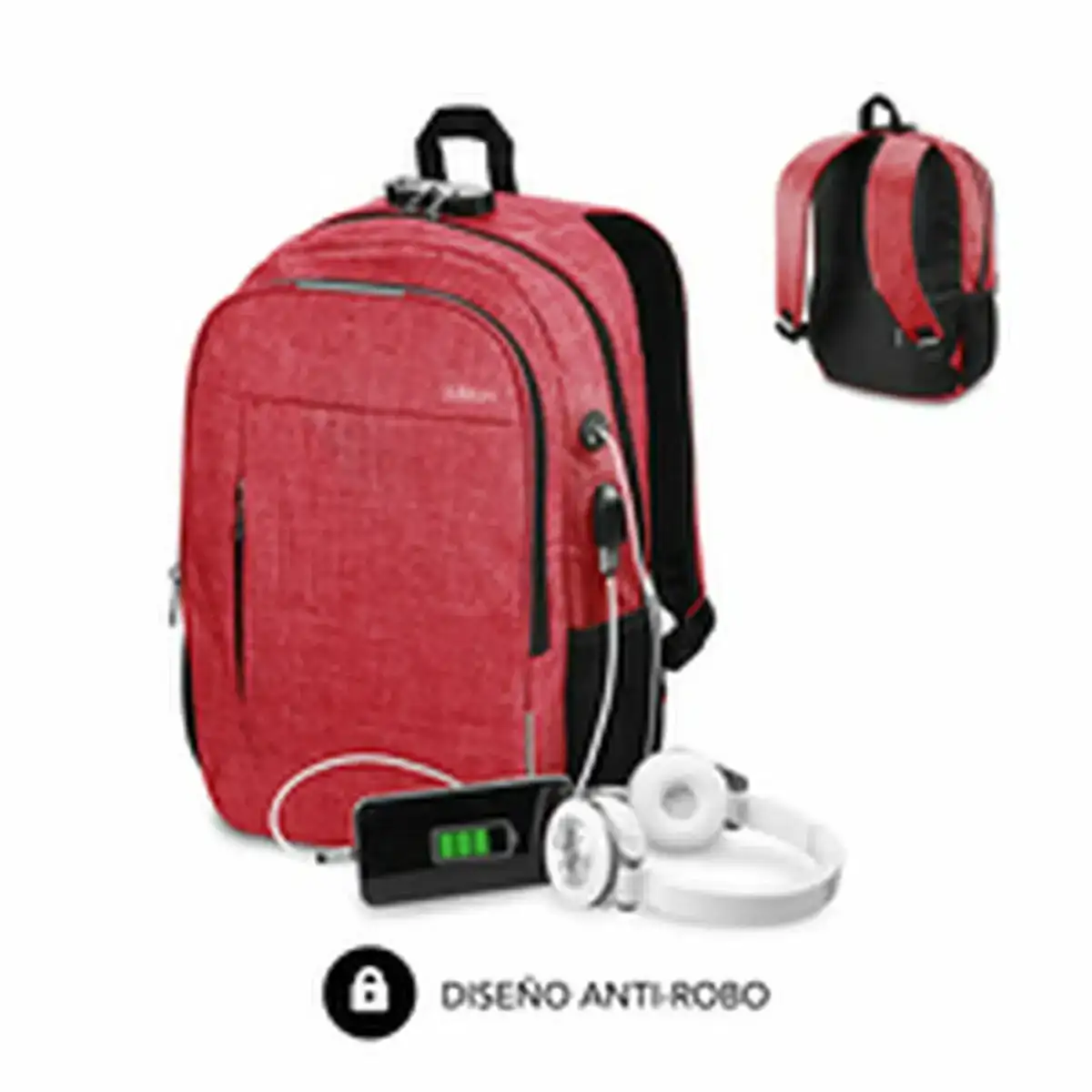Sac a dos pour portable et tablette avec sortie usb subblim urban lock backpack 16 red_1999. DIAYTAR COTE D'IVOIRE - Votre Destination pour un Shopping Inégalé. Naviguez à travers notre sélection minutieuse pour trouver des produits qui répondent à tous vos besoins.
