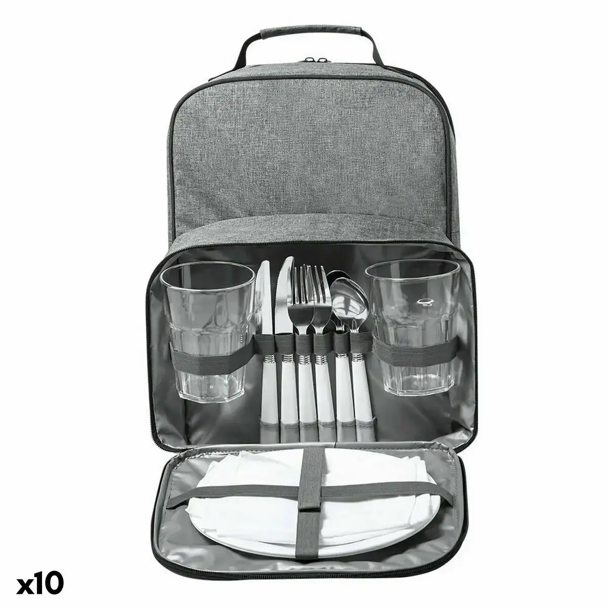 Sac a dos refrigerateur 146917 gris plastique recycle 10 unites _2410. Bienvenue chez DIAYTAR COTE D'IVOIRE - Où le Shopping Devient un Plaisir. Découvrez notre boutique en ligne et trouvez des trésors qui égaieront chaque jour de votre vie.