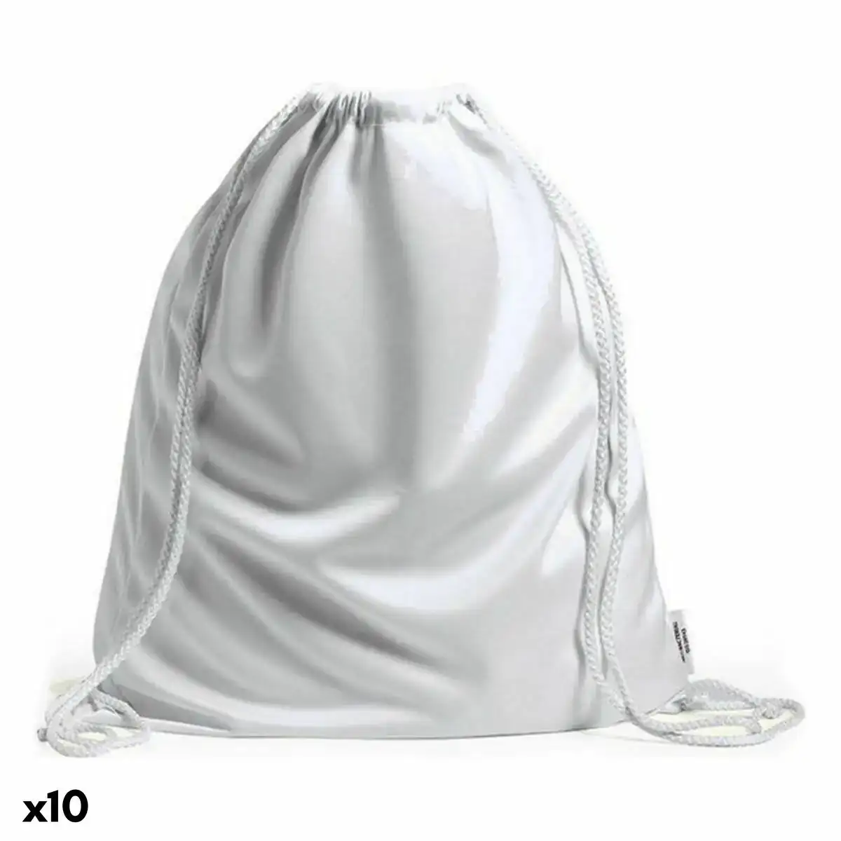 Sac a dos serre par des ficelles 142608 blanc 10 unites _8972. Bienvenue chez DIAYTAR COTE D'IVOIRE - Où le Shopping Devient une Aventure. Découvrez notre collection diversifiée et explorez des produits qui reflètent la diversité du Côte d'Ivoire.