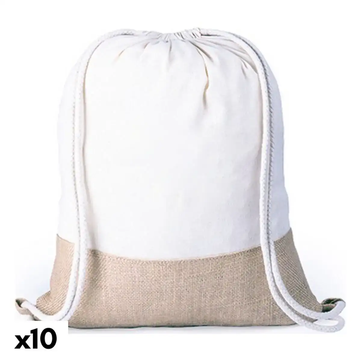 Sac a dos serre par des ficelles 145982 jute 10 unites _6741. Bienvenue chez DIAYTAR COTE D'IVOIRE - Où Votre Shopping Prend Vie. Découvrez notre univers et dénichez des trésors qui ajoutent de la couleur à votre quotidien.