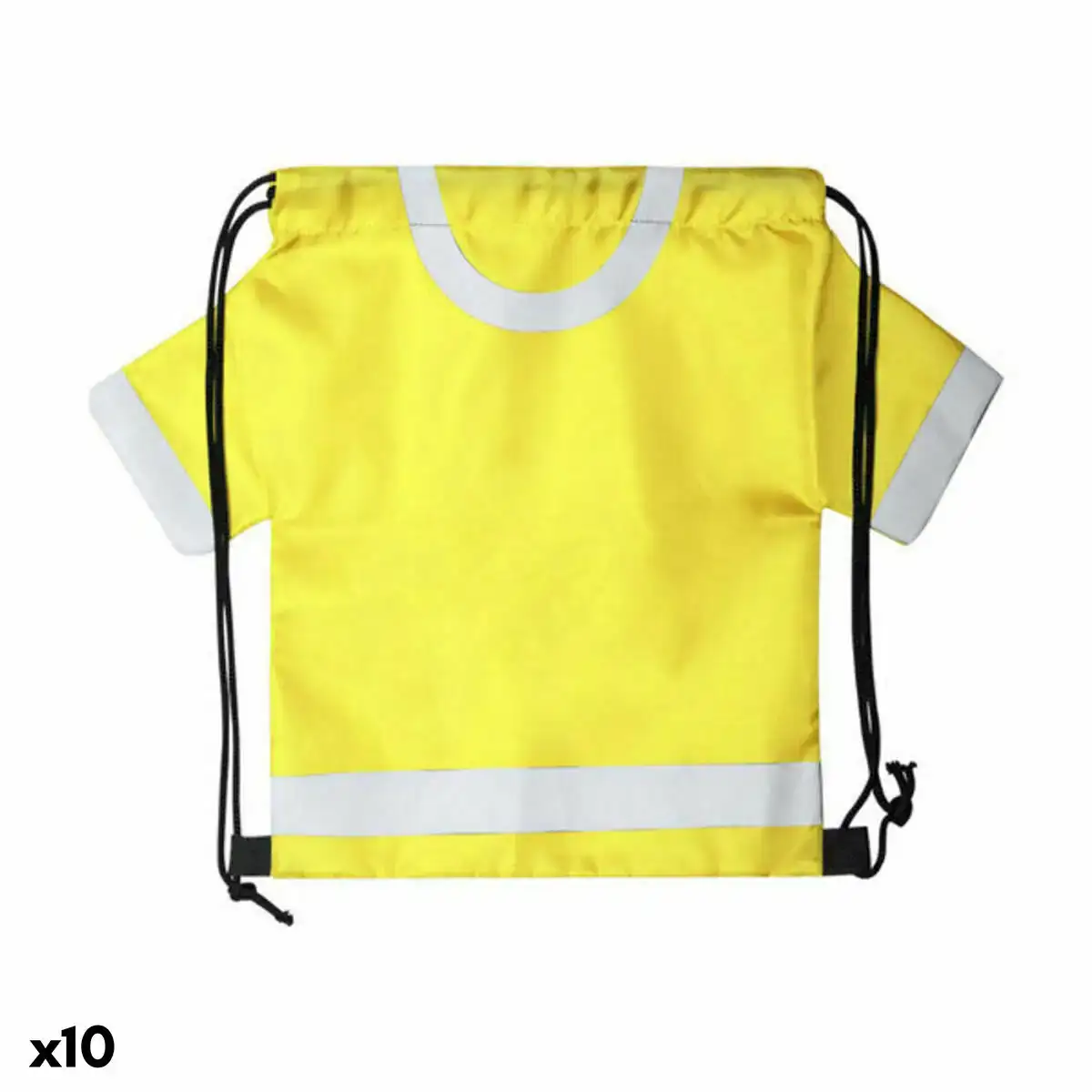 Sac a dos serre par des ficelles 146632 10 unites _5389. DIAYTAR COTE D'IVOIRE - L'Art de Trouver ce que Vous Aimez. Plongez dans notre assortiment varié et choisissez parmi des produits qui reflètent votre style et répondent à vos besoins.