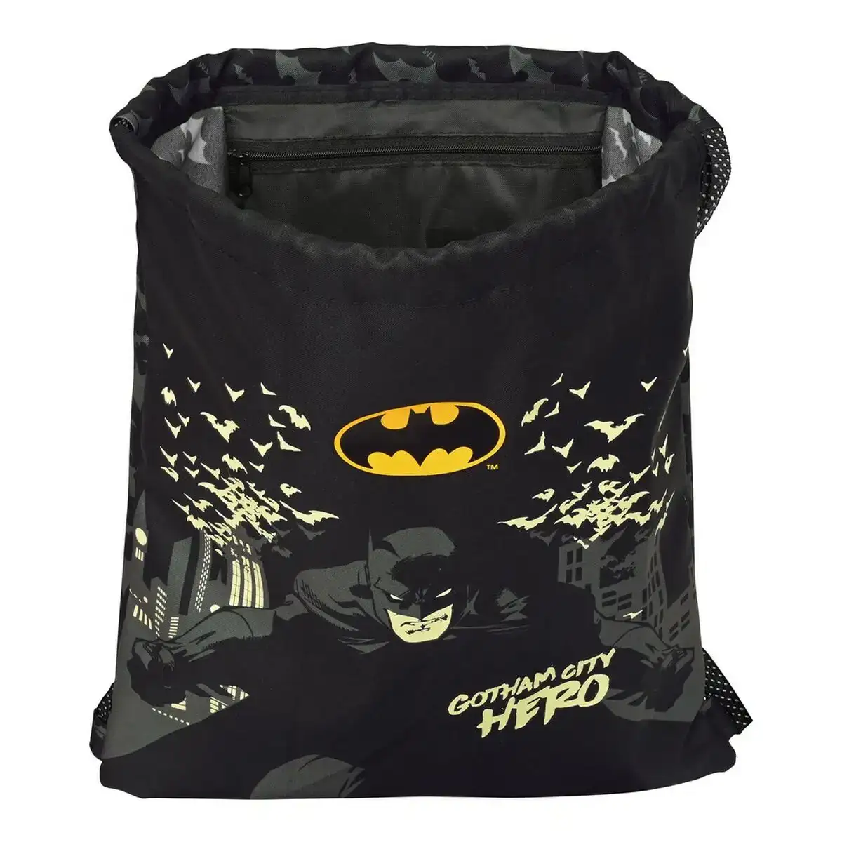 Sac a dos serre par des ficelles batman hero noir 35 x 40 x 1 cm _6793. DIAYTAR COTE D'IVOIRE - Où Chaque Produit a sa Place. Parcourez notre catalogue et choisissez des articles qui s'intègrent parfaitement à votre style et à votre espace.
