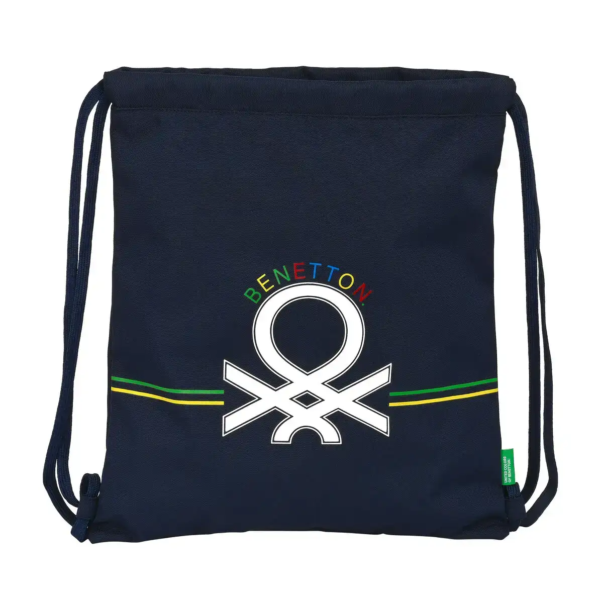 Sac a dos serre par des ficelles benetton sixties blue marine 35 x 40 x 1 cm _3081. DIAYTAR COTE D'IVOIRE - Où Chaque Détail Fait la Différence. Parcourez notre sélection soignée et choisissez des articles qui rehaussent votre quotidien, du fonctionnel à l'esthétique.