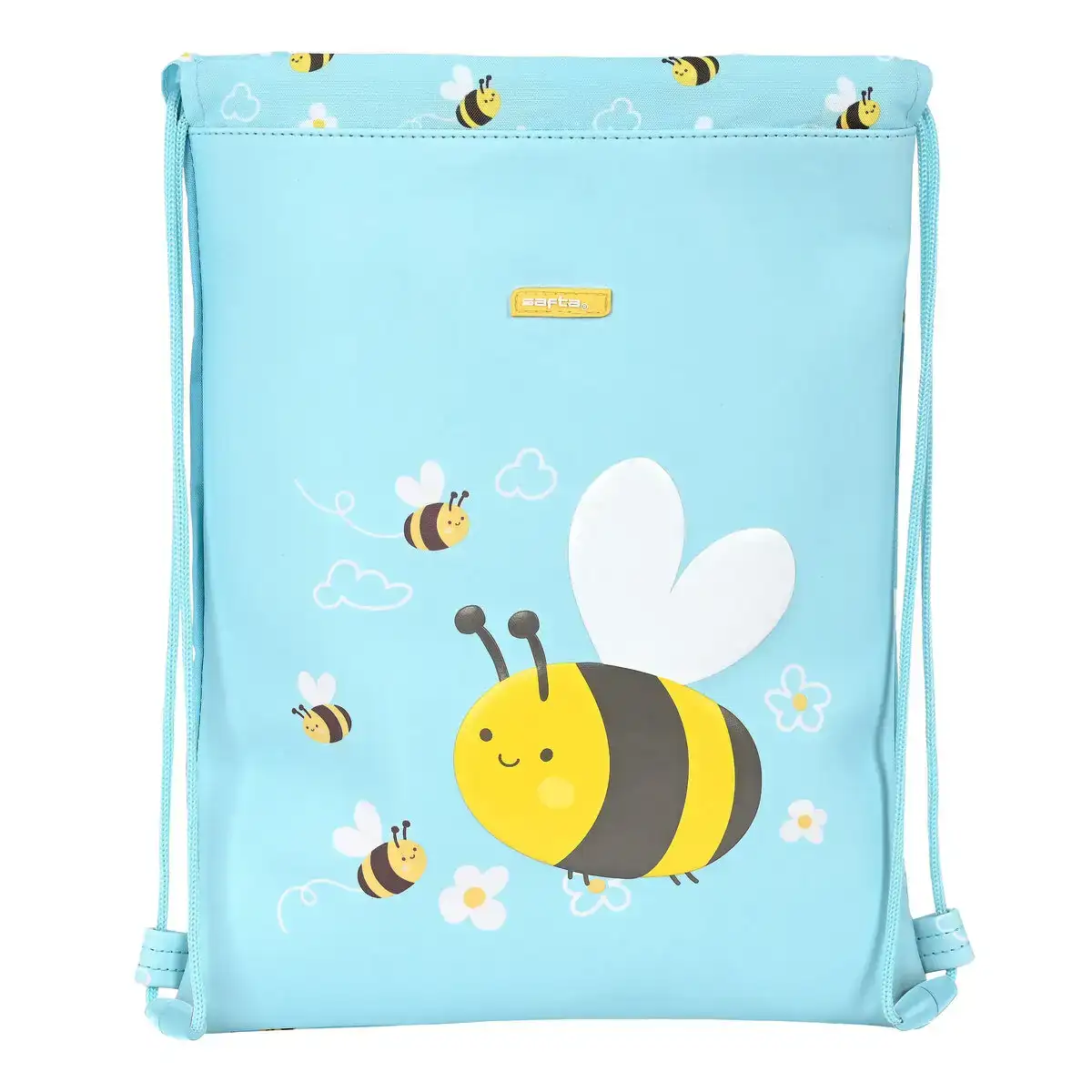 Sac a dos serre par des ficelles safta abeja bleu clair 26 x 34 x 1 cm _3529. DIAYTAR COTE D'IVOIRE - L'Odyssée du Shopping à Votre Portée. Parcourez notre boutique en ligne et partez à la découverte d'articles qui rendront chaque jour spécial.