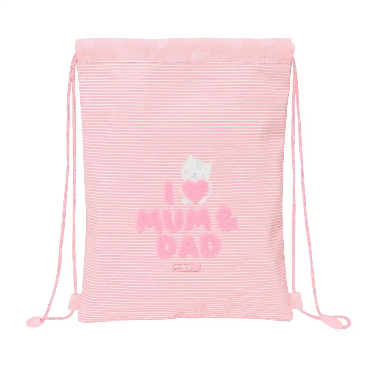 Sac a dos serre par des ficelles safta love rose 26 x 34 x 1 cm _1804. Entrez dans l'Univers de DIAYTAR COTE D'IVOIRE - Où l'Élégance et la Variété se Rencontrent. Parcourez notre catalogue pour dénicher des articles qui ajoutent une touche d'élégance à votre vie.