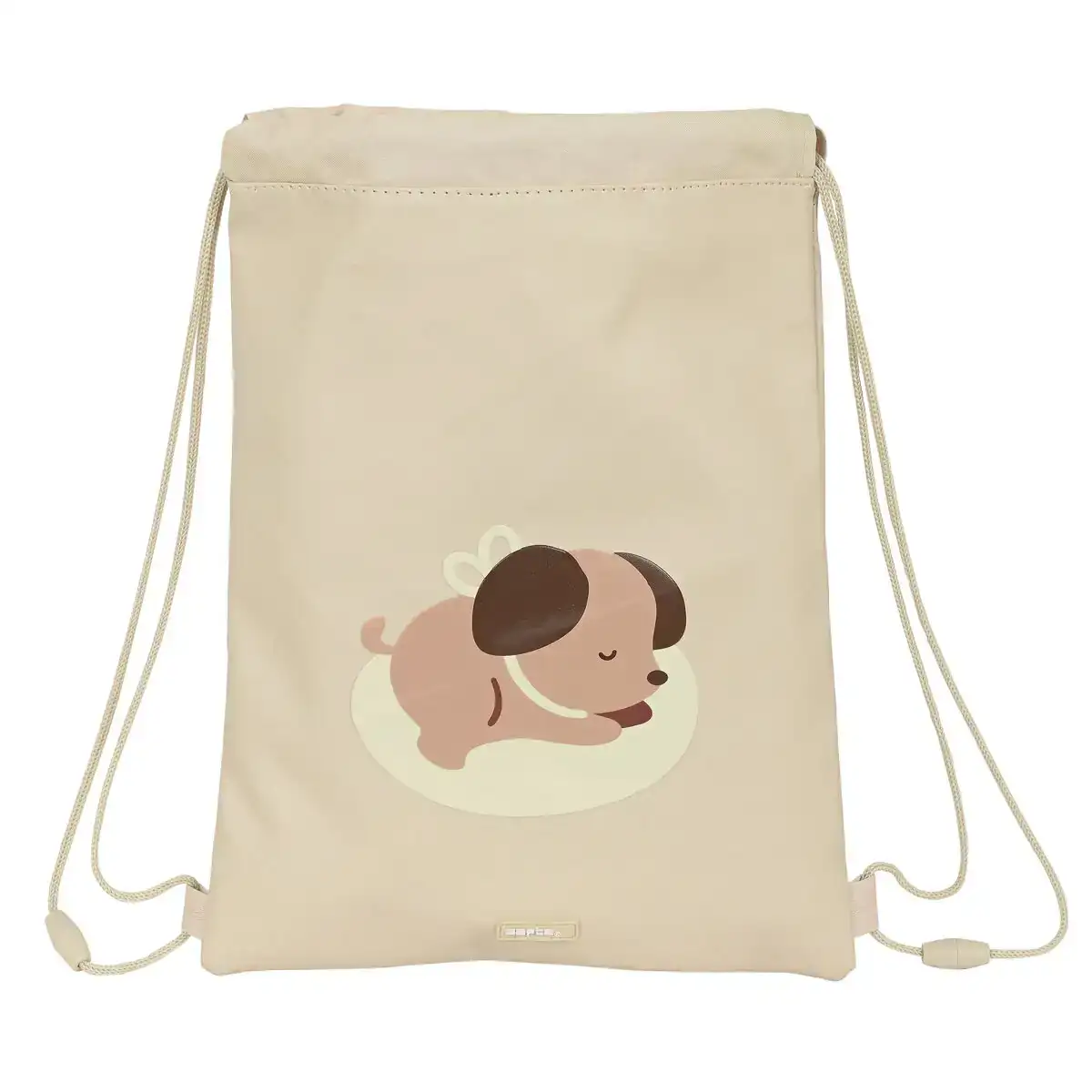Sac a dos serre par des ficelles safta puppy beige_4435. DIAYTAR COTE D'IVOIRE - L'Art de Vivre le Shopping Authentique. Découvrez notre boutique en ligne et trouvez des produits qui célèbrent la culture et l'héritage du Côte d'Ivoire.