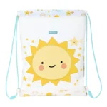 Sac a dos serre par des ficelles safta solete blanc jaune 26 x 34 x 1 cm _8629. DIAYTAR COTE D'IVOIRE - Votre Passage vers l'Exceptionnel. Explorez notre boutique en ligne, où chaque produit est choisi avec soin pour offrir une expérience de shopping inoubliable.