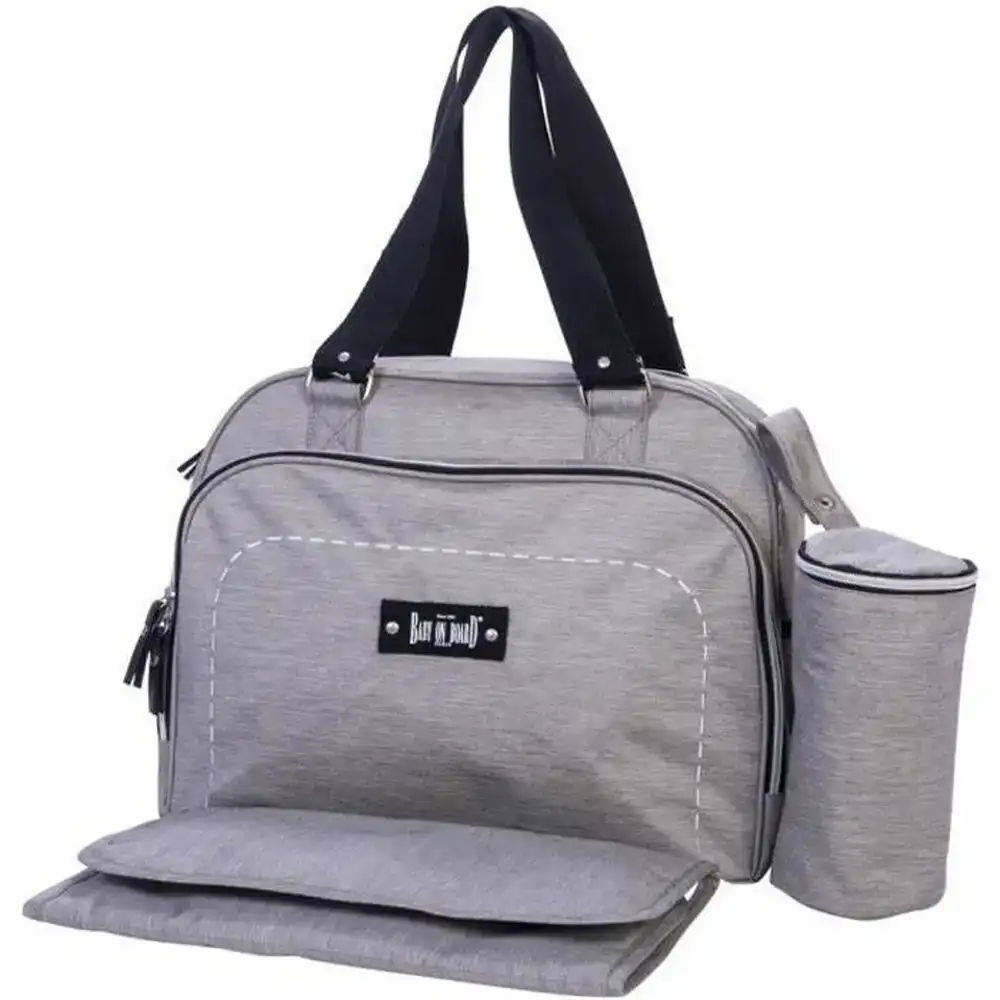 Sac a langer baby on board simply sushi noir gris_9568. DIAYTAR COTE D'IVOIRE - Votre Plateforme pour un Shopping Inspiré. Explorez nos offres variées et découvrez des articles qui stimulent votre créativité et embellissent votre vie.