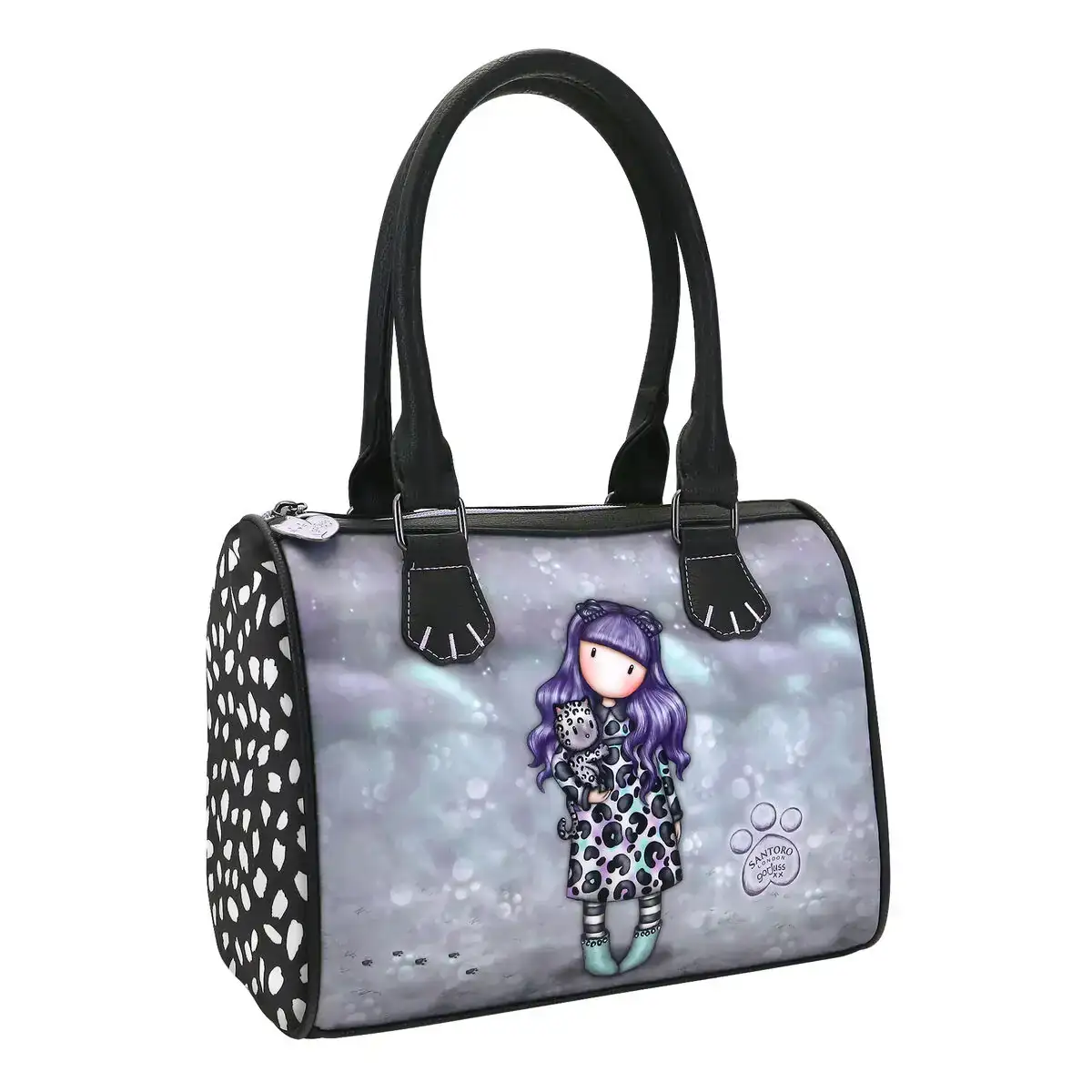 Sac a main gorjuss smitten kitten noir blanc 28 x 22 x 13 cm _6500. DIAYTAR COTE D'IVOIRE - Là où la Beauté Rencontre la Fonctionnalité. Parcourez notre sélection pour trouver des produits qui allient esthétique et praticité, pour un quotidien sublimé.
