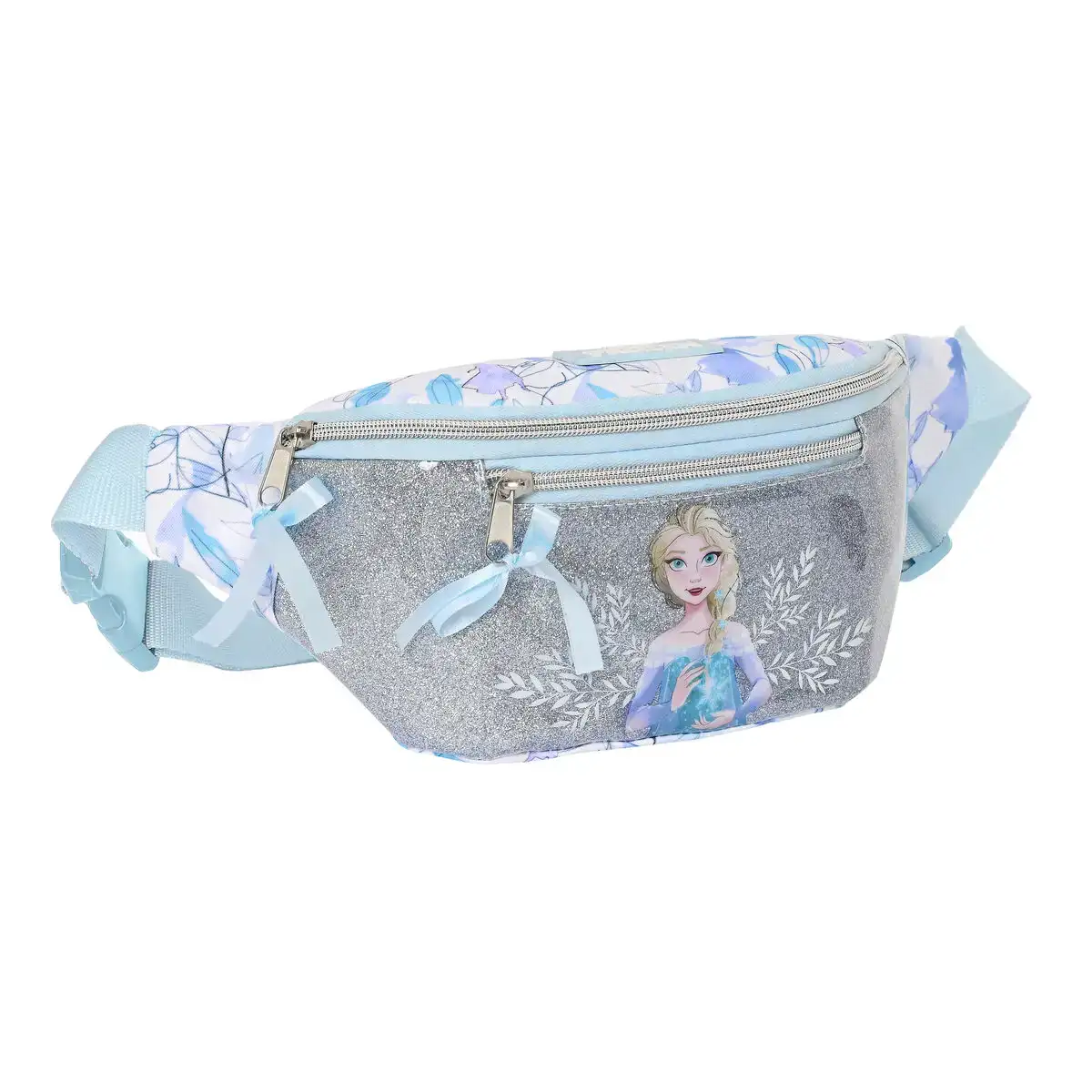 Sac banane frozen memories argente bleu blanc 23 x 12 x 9 cm _3763. DIAYTAR COTE D'IVOIRE - Votre Plateforme Shopping Engagée. Explorez notre catalogue et choisissez des produits qui reflètent notre dévouement envers la qualité et la satisfaction du client.