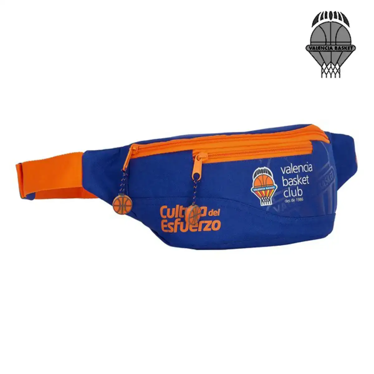 Sac banane valencia basket bleu orange 23 x 12 x 9 cm _2604. DIAYTAR COTE D'IVOIRE - Où Chaque Achat Raconte une Histoire. Parcourez notre boutique en ligne pour trouver des articles qui évoquent le savoir-faire et la tradition du Côte d'Ivoire.