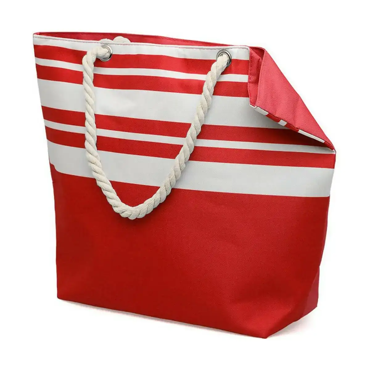 Sac de plage 50 x 38 cm rouge_1556. Bienvenue sur DIAYTAR COTE D'IVOIRE - Là où le Shopping Devient une Aventure. Explorez notre catalogue et dénichez des trésors qui élargiront votre horizon shopping.