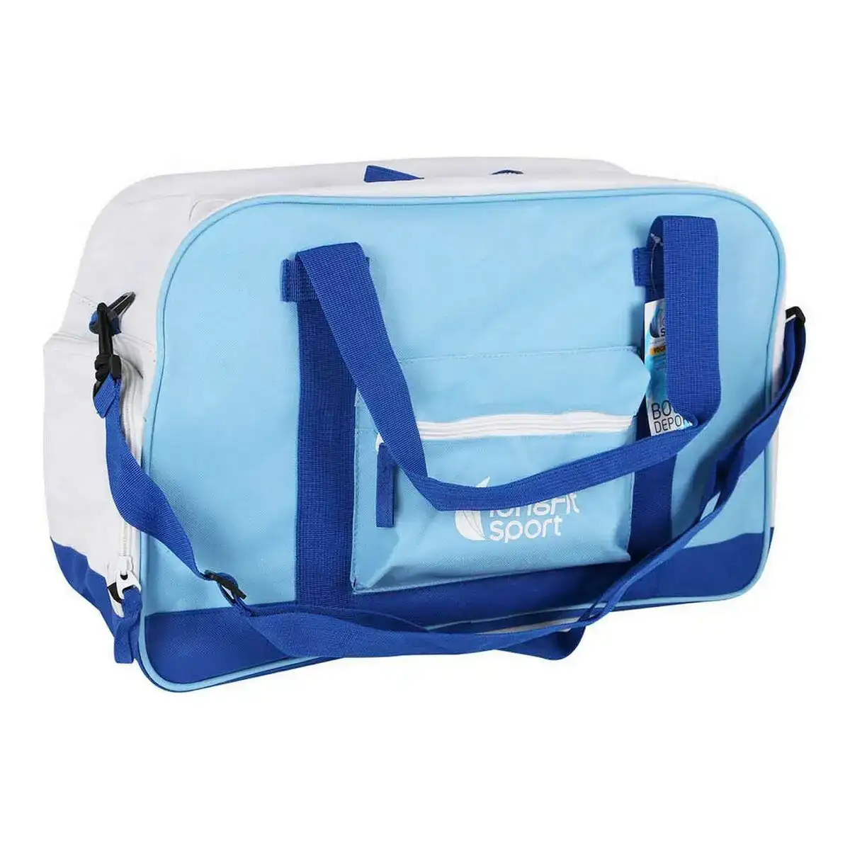 Sac de sport avec porte chaussures longfit care bleu blanc_5386. Bienvenue sur DIAYTAR COTE D'IVOIRE - Votre Source de Trouvailles Uniques. Explorez nos rayons virtuels pour dénicher des trésors que vous ne trouverez nulle part ailleurs, allant des trésors artisanaux aux articles tendance.