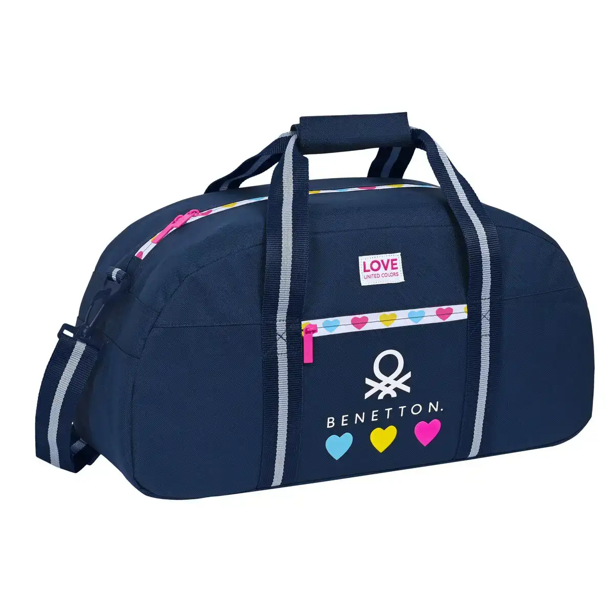 Sac de sport benetton love blue marine 50 x 26 x 20 cm_7634. DIAYTAR COTE D'IVOIRE - Votre Destinée Shopping Personnalisée. Plongez dans notre boutique en ligne et créez votre propre expérience de shopping en choisissant parmi nos produits variés.