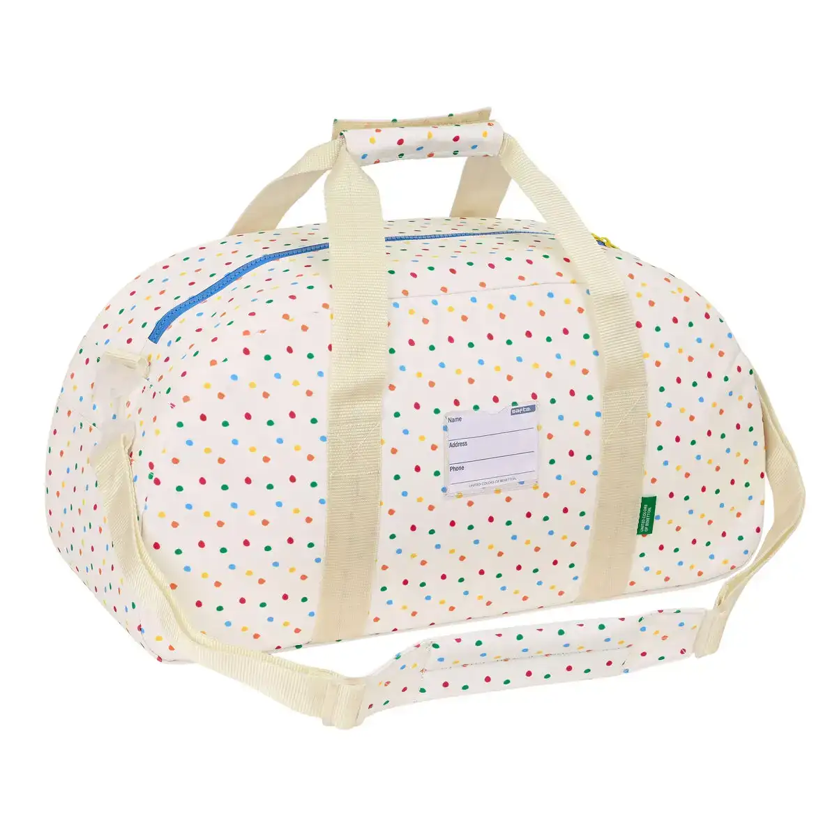 Sac de sport benetton topitos 50 x 26 x 20 cm _7544. DIAYTAR COTE D'IVOIRE - Où Chaque Achat Raconte une Histoire. Explorez notre boutique en ligne et créez votre propre narration à travers notre diversité de produits, chacun portant une signification unique.