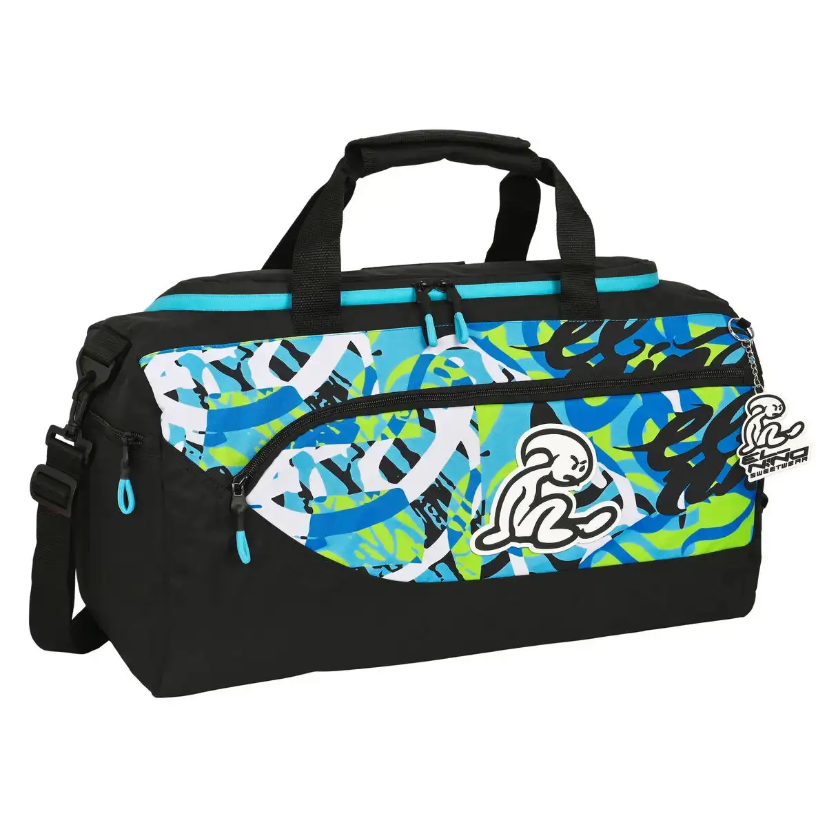 Sac de sport el nino green bali noir 50 x 25 x 25 cm _6653. DIAYTAR COTE D'IVOIRE - Votre Destination Shopping Authentique. Explorez notre boutique en ligne et découvrez des trésors qui reflètent l'âme du Côte d'Ivoire, pour une expérience shopping unique.