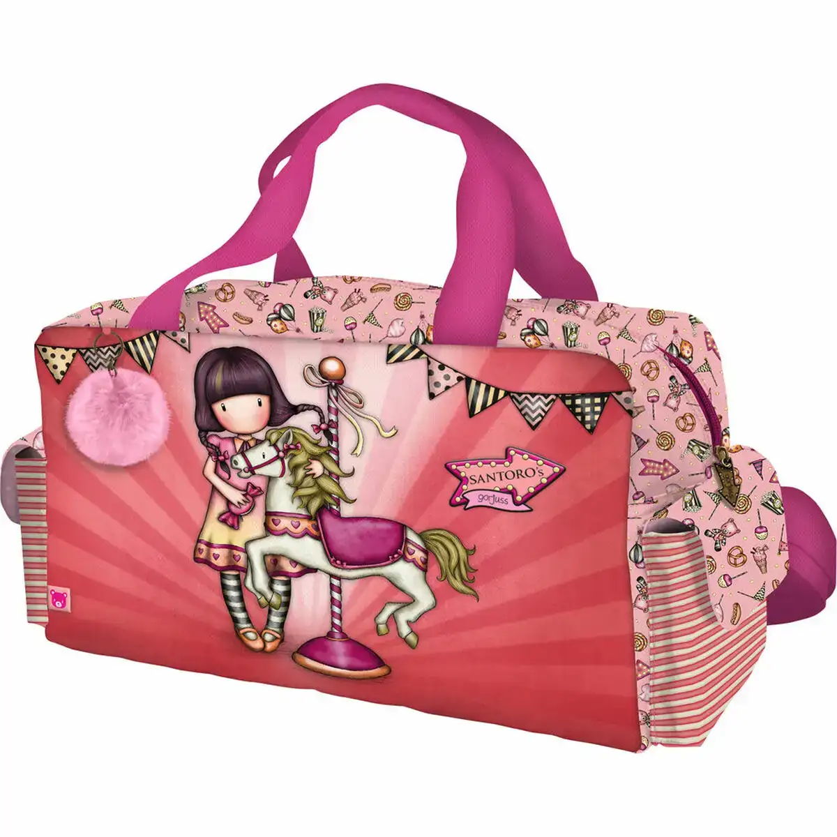 Sac de sport gorjuss carousel saumon 44 x 25 x 19 cm _1533. DIAYTAR COTE D'IVOIRE - Là où Chaque Produit a son Propre Éclat. Explorez notre boutique en ligne et trouvez des articles qui ajoutent de la brillance à votre quotidien.