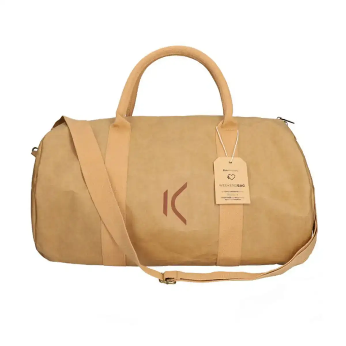 Sac de voyage ksix weekendbag eco friendly papier kraft marron_8368. DIAYTAR COTE D'IVOIRE - Votre Destination pour un Shopping Éclairé. Parcourez notre boutique en ligne pour découvrir des produits de qualité qui embelliront votre quotidien.