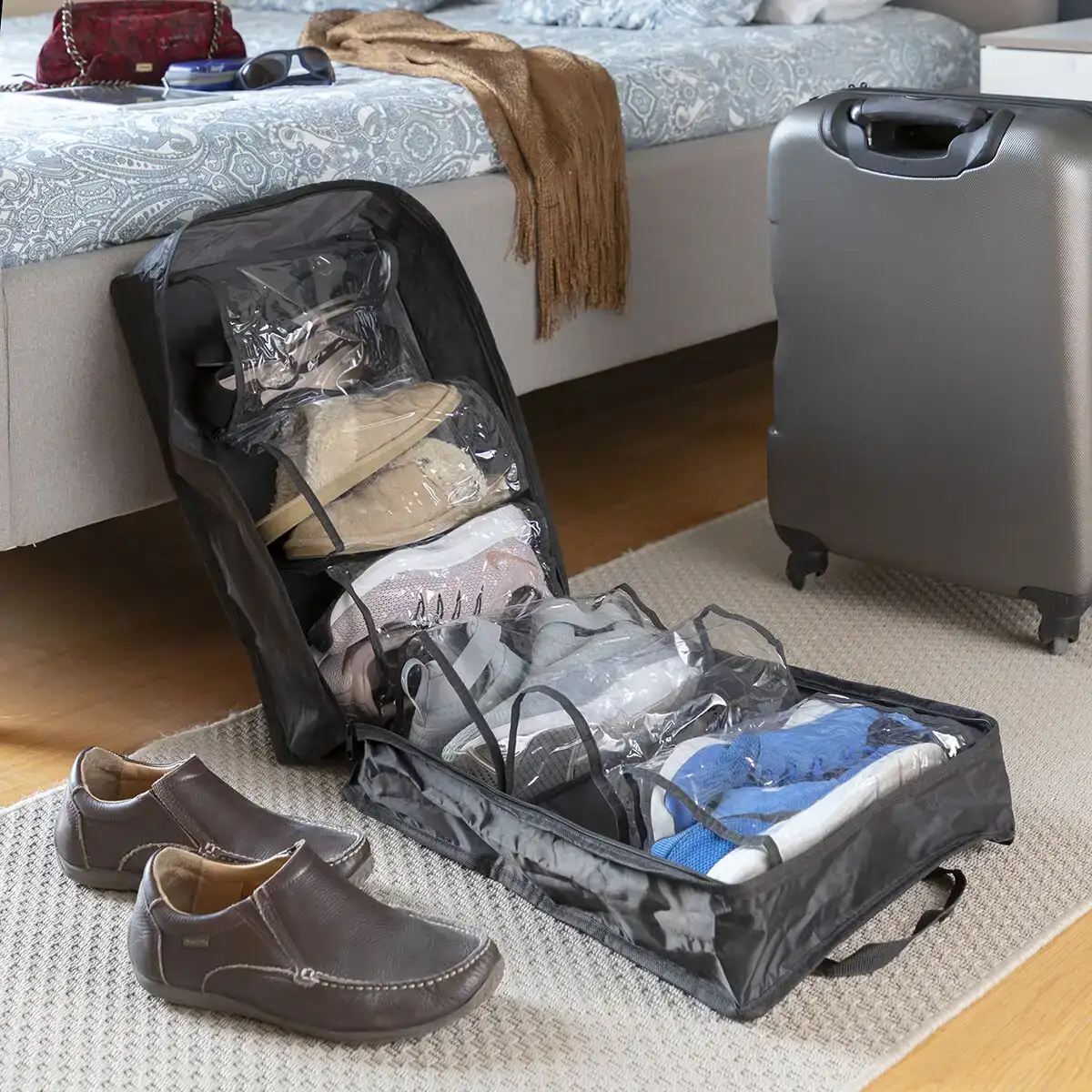 Sac de voyage pour chaussures doshen innovagoods 12 chaussures_6019. DIAYTAR COTE D'IVOIRE - Votre Passage vers l'Élégance Abordable. Explorez notre collection où chaque produit est choisi pour sa qualité et son accessibilité, incarnant ainsi l'essence du Côte d'Ivoire.