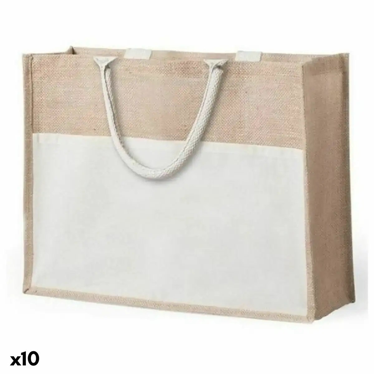 Sac en jute 145725 naturel 10 unites _3079. Bienvenue chez DIAYTAR COTE D'IVOIRE - Où Chaque Achat Fait une Différence. Découvrez notre gamme de produits qui reflètent l'engagement envers la qualité et le respect de l'environnement.