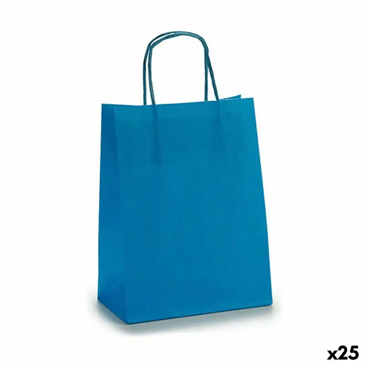 Sac en papier 18 x 8 x 31 cm bleu 25 unites _3782. DIAYTAR COTE D'IVOIRE - L'Univers de l'Élégance Accessible. Plongez dans notre catalogue et choisissez des produits qui allient sophistication et accessibilité pour un shopping exquis.