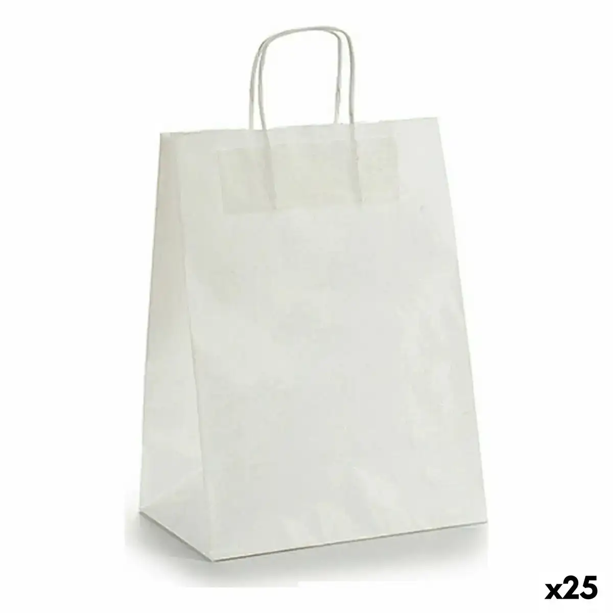Sac en papier 24 x 12 x 40 cm blanc 25 unites _7009. Bienvenue chez DIAYTAR COTE D'IVOIRE - Où Votre Shopping Prend Vie. Découvrez notre univers et dénichez des trésors qui ajoutent de la couleur à votre quotidien.