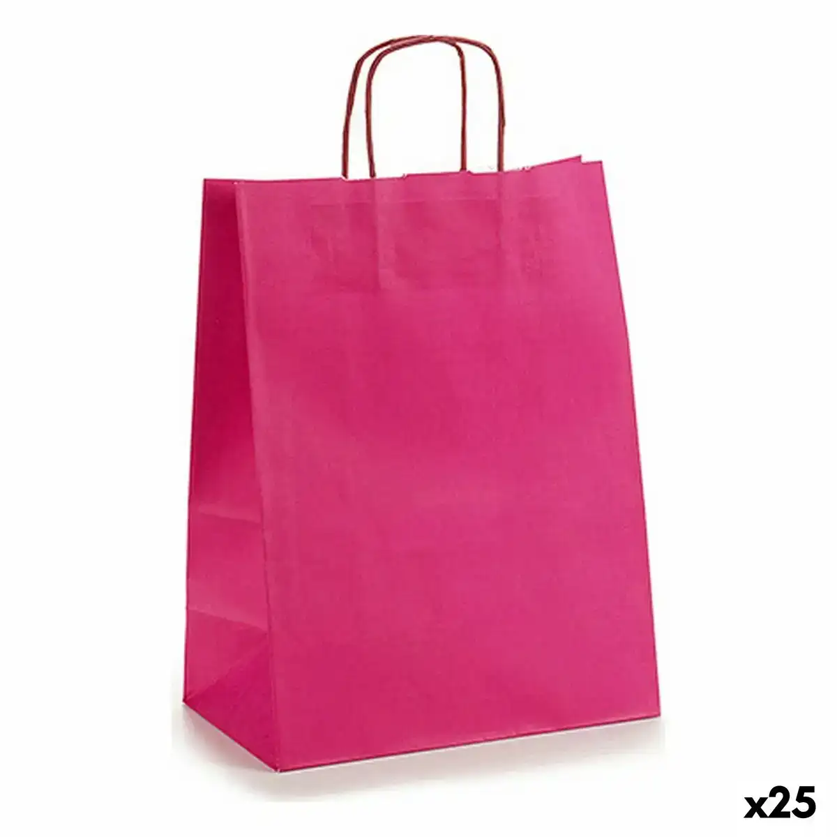 Sac en papier 24 x 12 x 40 cm rose 25 unites _2220. DIAYTAR COTE D'IVOIRE - L'Art du Shopping Éclairé. Parcourez notre catalogue et choisissez parmi des produits de qualité qui satisferont vos besoins et votre style.