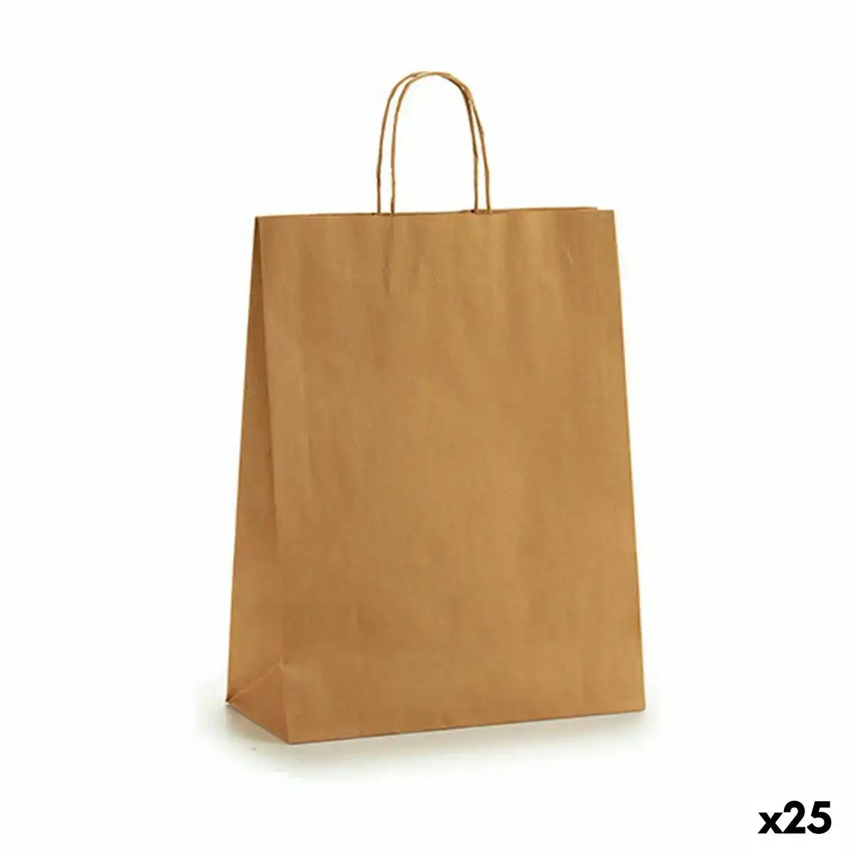 Sac en papier 32 x 12 x 50 cm marron 25 unites _8619. DIAYTAR COTE D'IVOIRE - Où Choisir est une Célébration. Découvrez notre sélection de produits qui représentent la diversité et la joie du Côte d'Ivoire, à chaque étape de votre vie.
