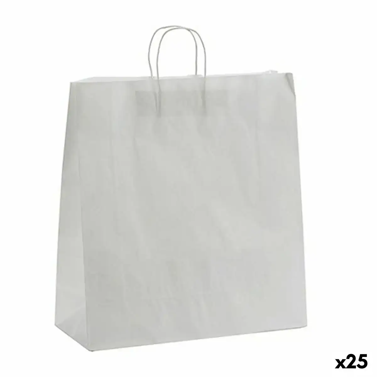 Sac en papier 46 x 16 x 59 cm blanc 25 unites _8394. DIAYTAR COTE D'IVOIRE - Votre Portail Vers l'Élégance Accessible. Parcourez notre boutique en ligne pour découvrir des produits qui incarnent le luxe à des prix abordables.
