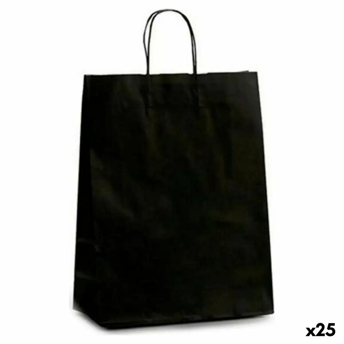 Sac en papier noir 12 x 52 x 32 cm 25 unites _1008. DIAYTAR COTE D'IVOIRE - Votre Destinée Shopping Personnalisée. Plongez dans notre boutique en ligne et créez votre propre expérience de shopping en choisissant parmi nos produits variés.