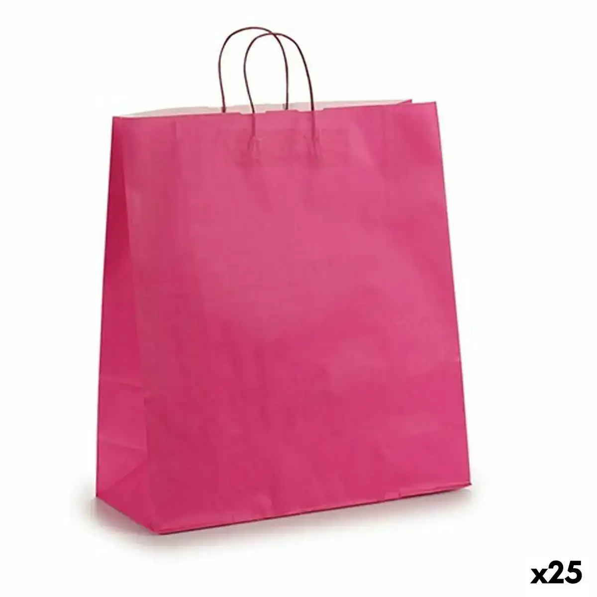 Sac en papier rose 16 x 57 5 x 46 cm 25 unites _9772. DIAYTAR COTE D'IVOIRE - Là où Chaque Produit Est une Trouvaille. Parcourez notre catalogue diversifié et découvrez des articles qui enrichiront votre quotidien, du pratique à l'insolite.