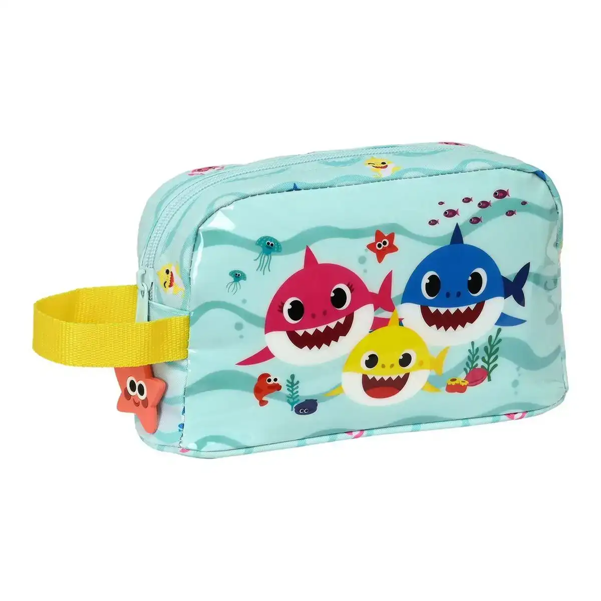 Sac glaciere gouter baby shark beach day jaune bleu clair 21 5 x 12 x 6 5 cm _3427. Bienvenue sur DIAYTAR COTE D'IVOIRE - Où le Shopping est une Affaire Personnelle. Découvrez notre sélection et choisissez des produits qui reflètent votre unicité et votre individualité.