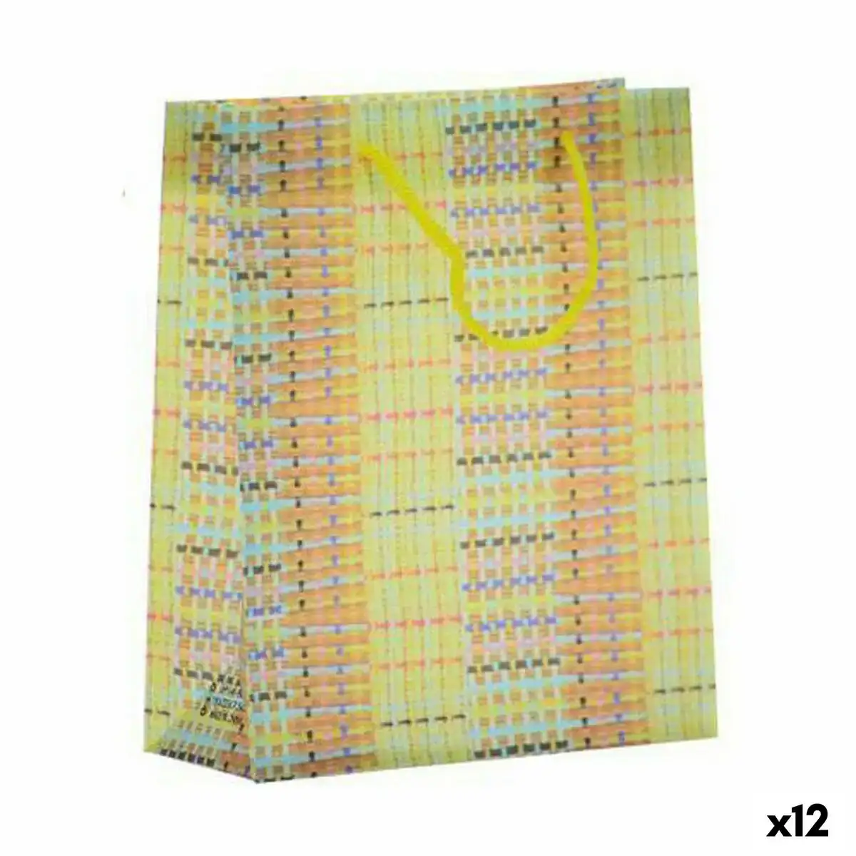 Sac rayures plastique 7 5 x 22 x 18 cm 12 unites _7659. DIAYTAR COTE D'IVOIRE - Votre Source de Trésors Culturels. Naviguez à travers notre catalogue et trouvez des articles qui mettent en avant la richesse de la culture sénégalaise.