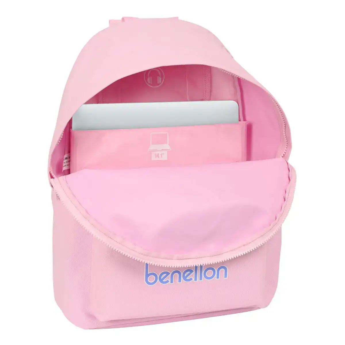 Sacoche pour portable benetton benetton rose 31 x 41 x 16 cm_5806. DIAYTAR COTE D'IVOIRE - Votre Escale Shopping incontournable. Explorez notre boutique en ligne et dénichez des trésors qui reflètent la richesse culturelle et la modernité du Côte d'Ivoire.
