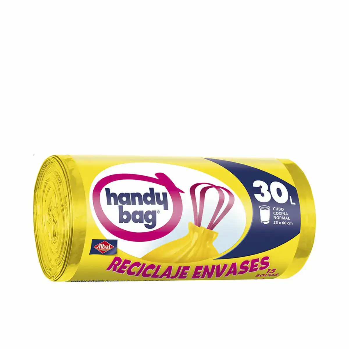 Sacs a ordures albal handy bag jaune 30 l 15 unites_4950. DIAYTAR COTE D'IVOIRE - Où Choisir est un Plaisir Responsable. Explorez notre boutique en ligne et adoptez des produits qui reflètent notre engagement envers la durabilité.