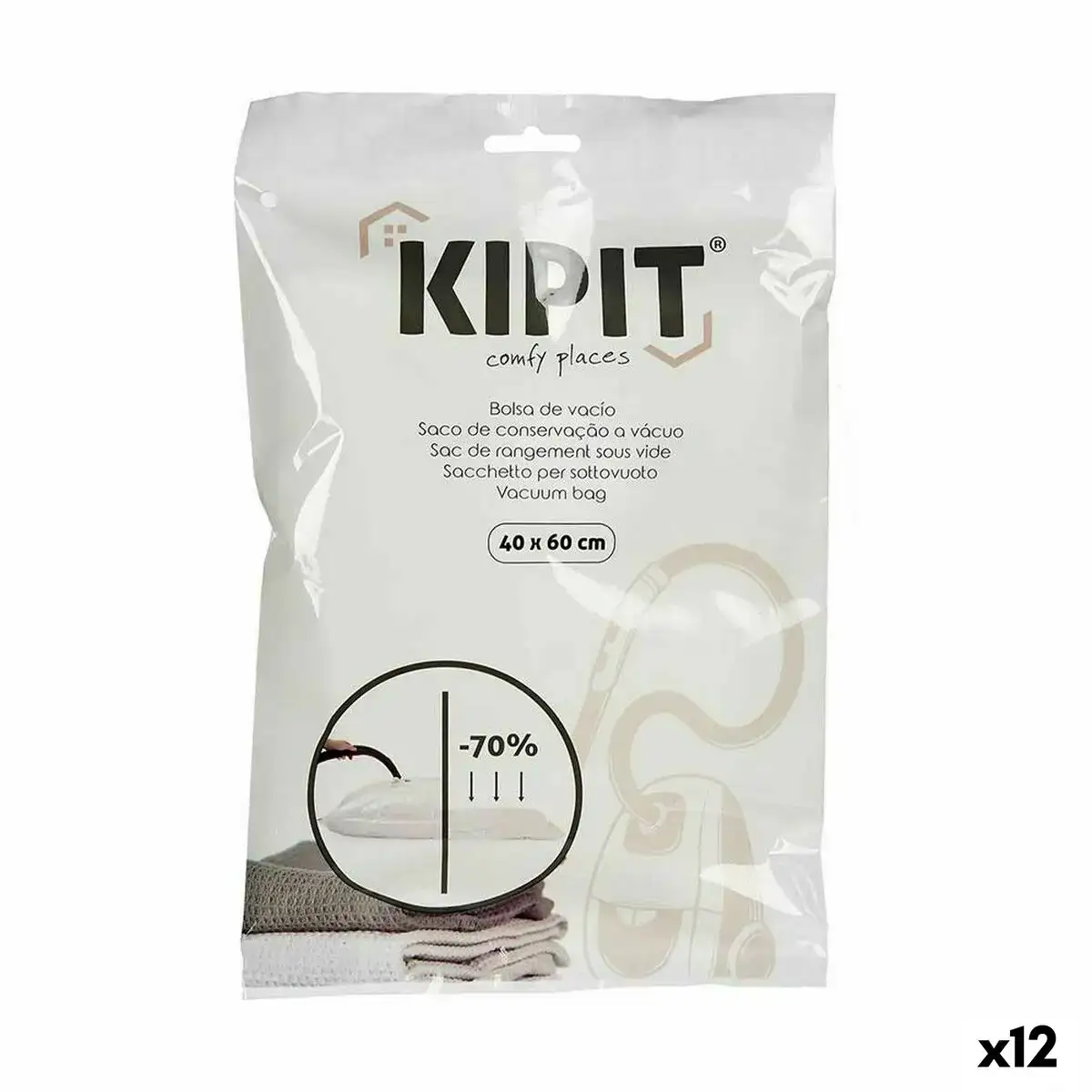 Sacs sous vide transparent plastique 40 x 60 cm 12 unites _4498. Bienvenue chez DIAYTAR COTE D'IVOIRE - Là où les Désirs Prendent Vie. Explorez notre boutique en ligne et laissez-vous séduire par des articles qui font écho à vos aspirations et à votre style unique.