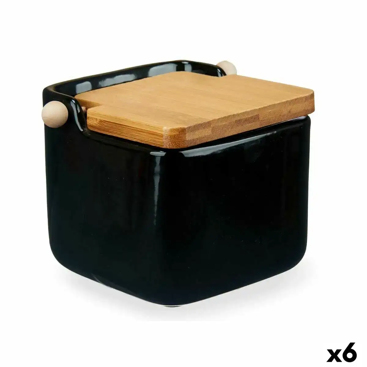 Saliere avec couvercle marron noir ceramique bambou 800 ml 6 unites _6819. DIAYTAR COTE D'IVOIRE - Là où Chaque Produit Évoque une Émotion. Parcourez notre catalogue et choisissez des articles qui vous touchent et qui enrichissent votre expérience.