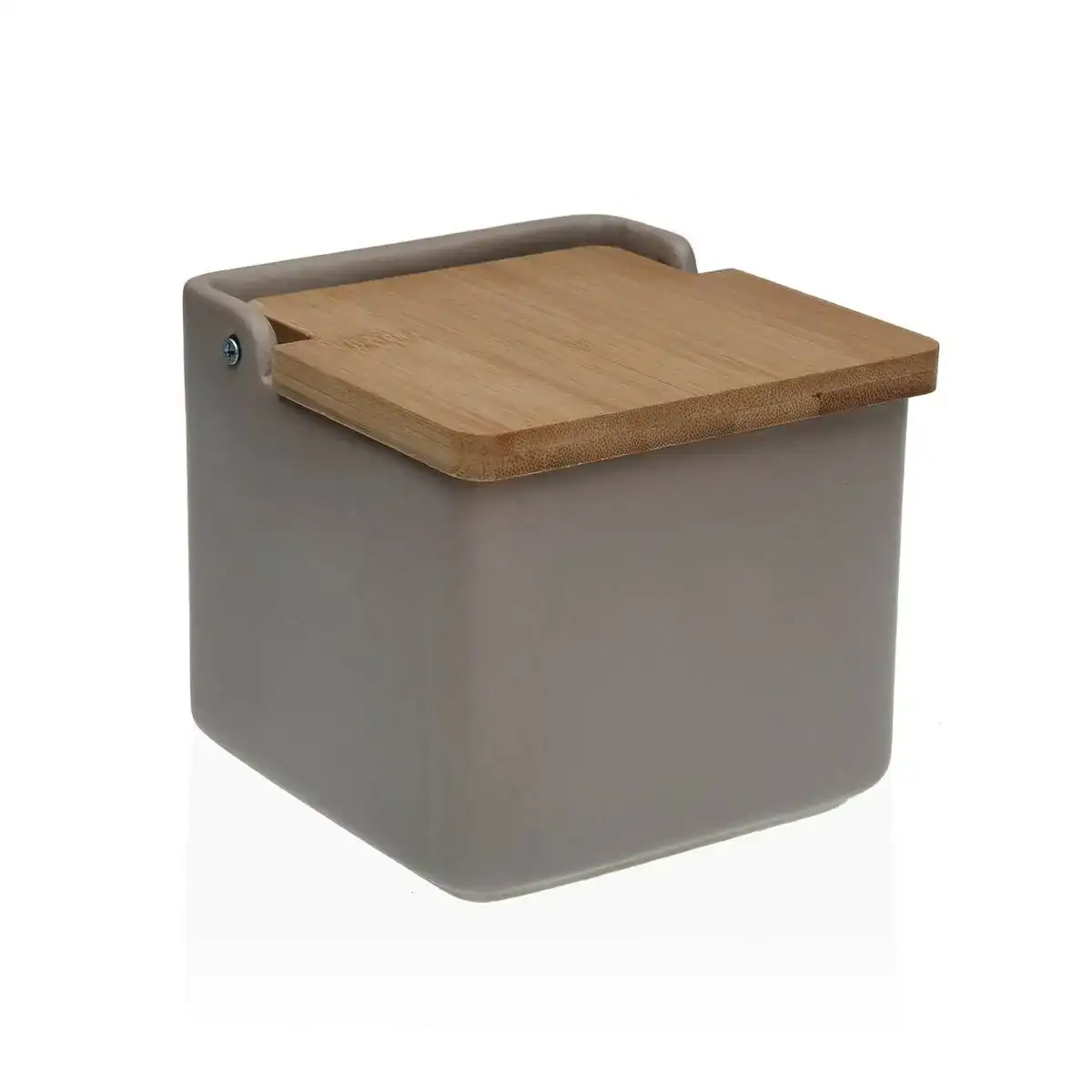 Saliere avec couvercle versa gris 12 2 x 11 5 x 12 2 cm ceramique dolomite_9041. DIAYTAR COTE D'IVOIRE - Votre Destination Shopping Exquise. Explorez notre boutique en ligne et découvrez des trésors qui ajoutent une touche de sophistication à votre style et à votre espace.