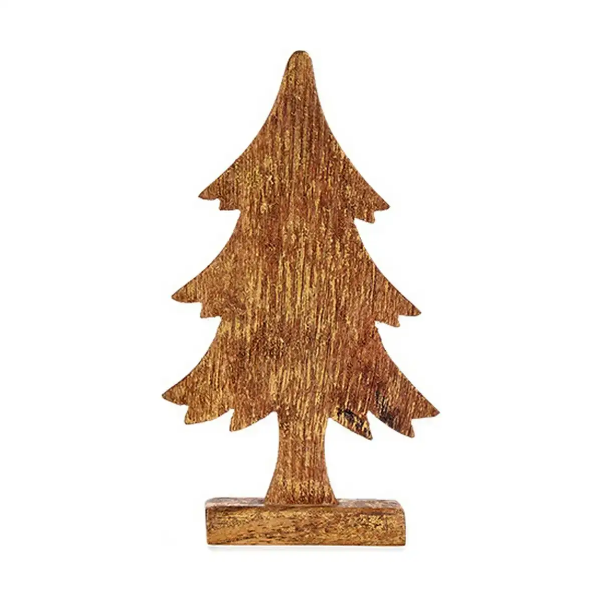 Sapin de noel 5 x 31 x 15 5 cm dore bois_4710. DIAYTAR COTE D'IVOIRE - Là où l'Élégance Devient un Mode de Vie. Naviguez à travers notre gamme et choisissez des produits qui apportent une touche raffinée à votre quotidien.