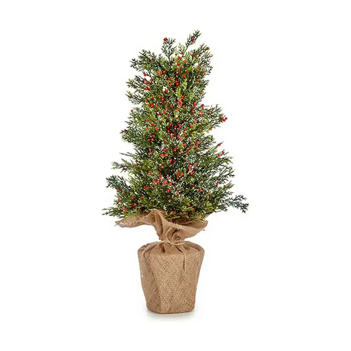 Sapin de noel baies 16 x 50 x 16 cm rouge marron vert plastique_1512. Bienvenue chez DIAYTAR COTE D'IVOIRE - Où Chaque Achat est un Geste d'Amour. Découvrez notre sélection minutieuse et choisissez des articles qui témoignent de votre passion.