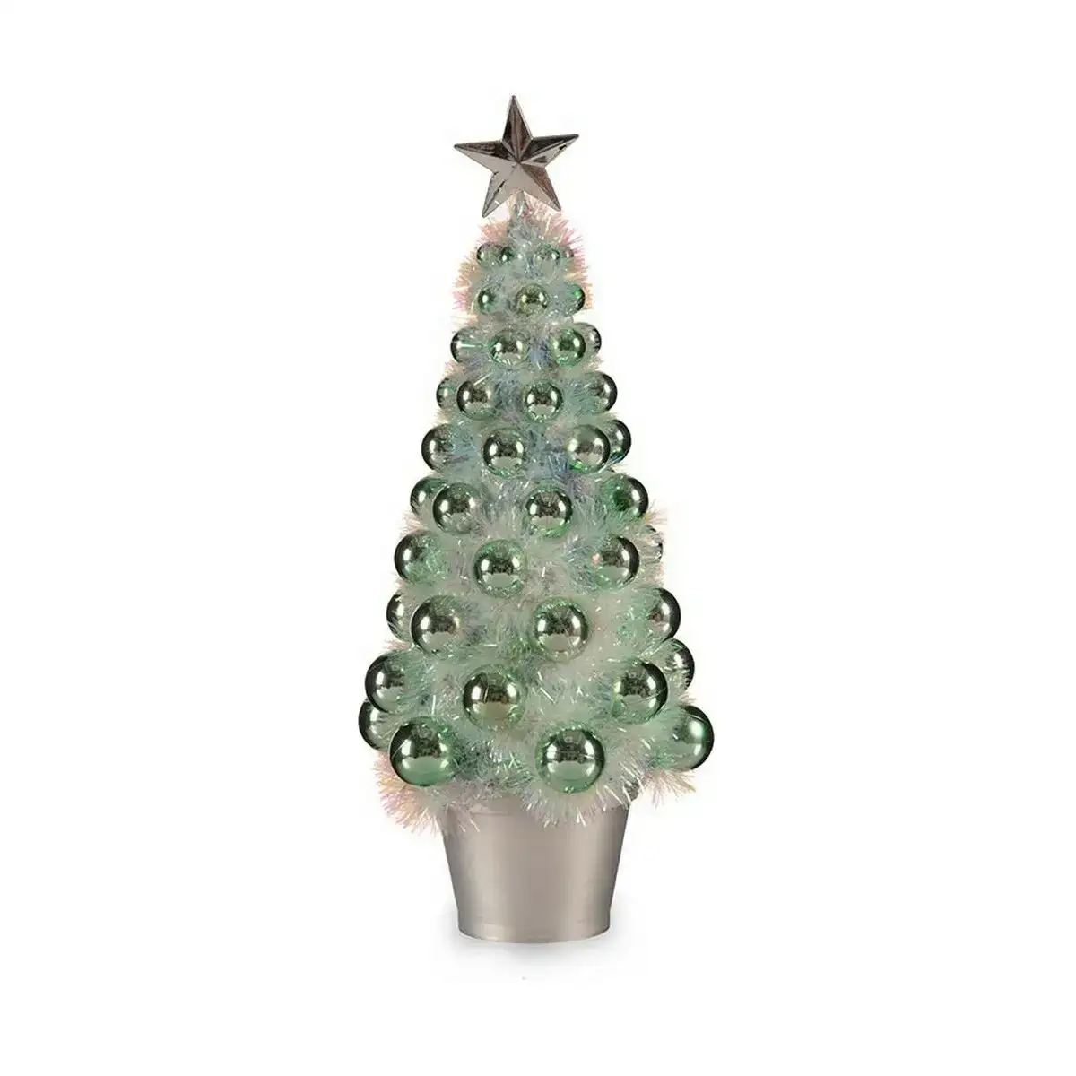 Sapin de noel iridescent vert plastique 16 x 37 5 x 16 cm polypropylene_5264. DIAYTAR COTE D'IVOIRE - Votre Oasis de Shopping en Ligne. Explorez notre boutique et découvrez des produits qui ajoutent une touche de magie à votre quotidien.