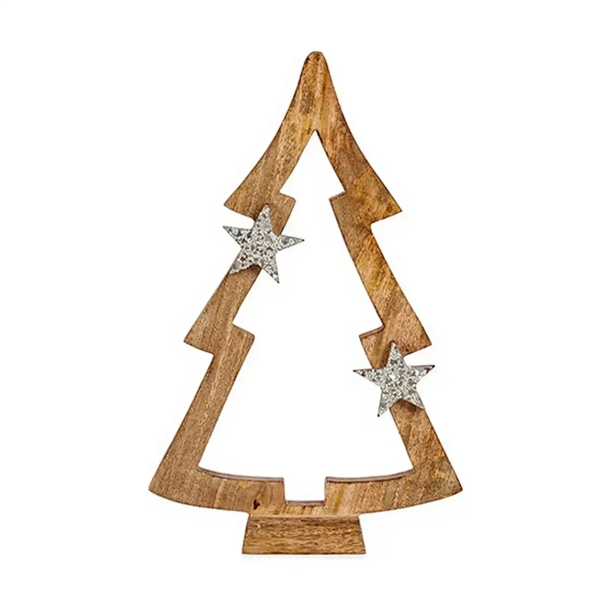 Sapin de noel marron silhouette 7 x 50 x 32 cm argente bois_4453. Bienvenue sur DIAYTAR COTE D'IVOIRE - Où le Shopping est une Affaire Personnelle. Découvrez notre sélection et choisissez des produits qui reflètent votre unicité et votre individualité.