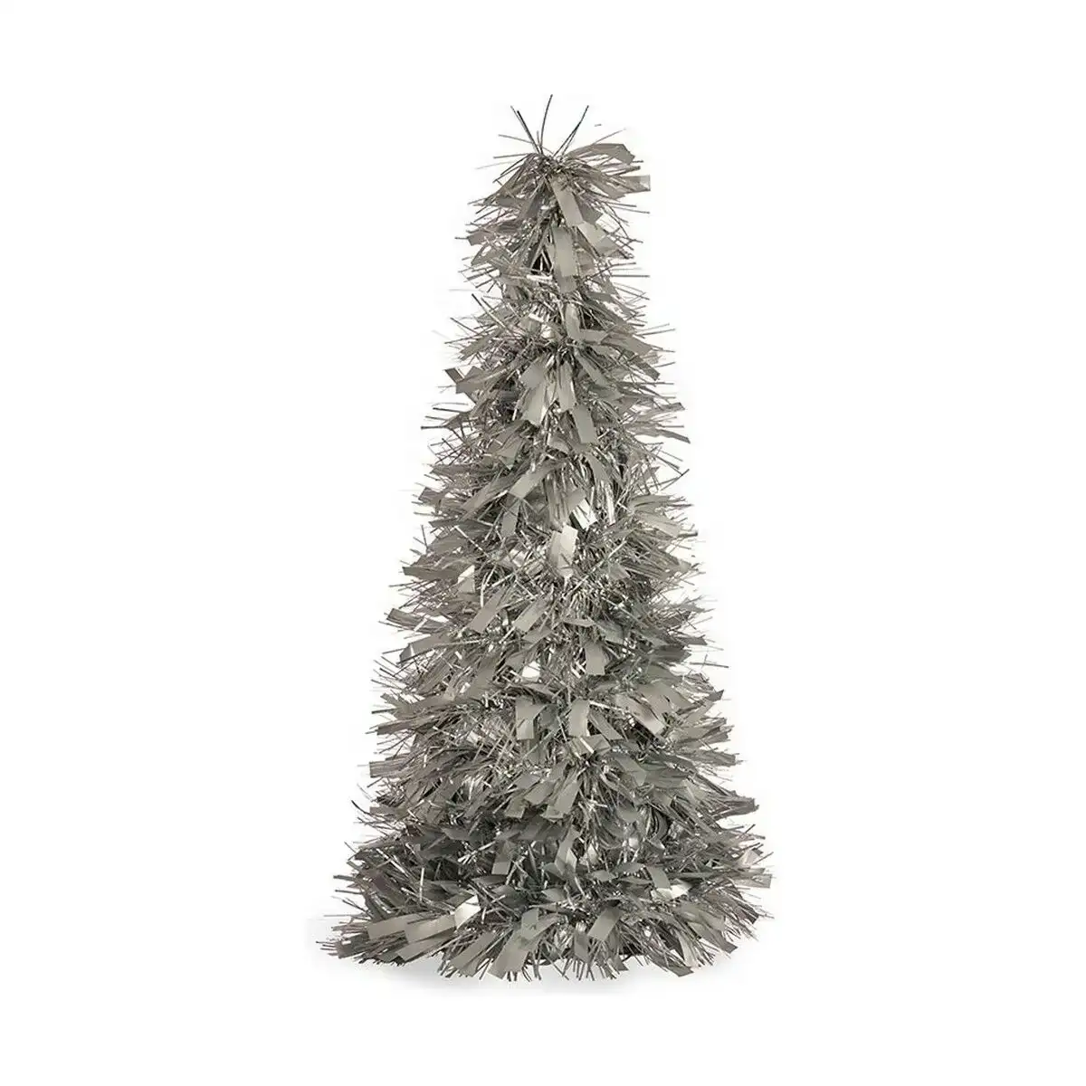 Sapin de noel mat guirlande 18 x 18 x 45 5 cm argente plastique polypropylene_6497. DIAYTAR COTE D'IVOIRE - Votre Source de Trouvailles uniques. Naviguez à travers notre catalogue et trouvez des articles qui vous distinguent et reflètent votre unicité.