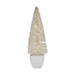 Sapin de noel moyen 10 x 33 x 10 cm blanc plastique_1659. Entrez dans DIAYTAR COTE D'IVOIRE - Où Chaque Détail Compte. Explorez notre boutique en ligne pour trouver des produits de haute qualité, soigneusement choisis pour répondre à vos besoins et vos désirs.