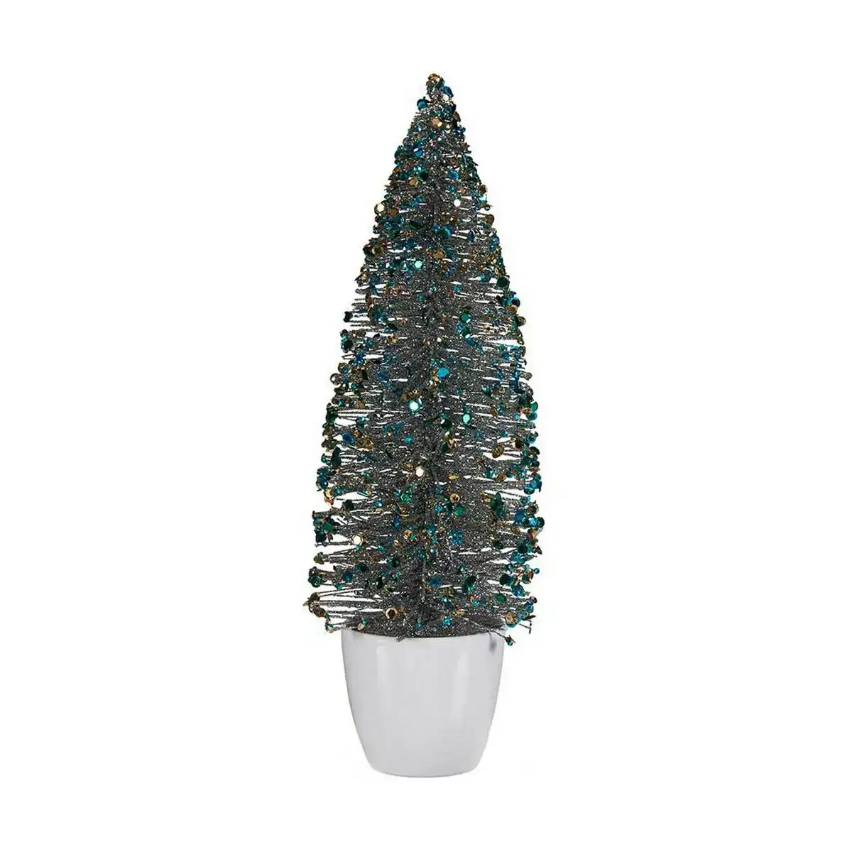 Sapin de noel moyen 10 x 33 x 10 cm bleu dore plastique_8105. DIAYTAR COTE D'IVOIRE - L'Art du Shopping Distinctif. Naviguez à travers notre gamme soigneusement sélectionnée et choisissez des produits qui définissent votre mode de vie.
