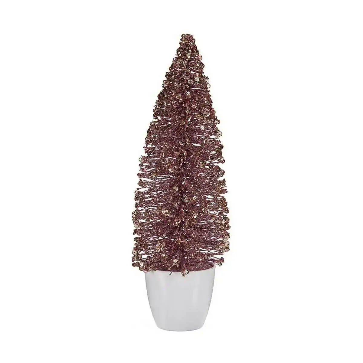 Sapin de noel moyen 10 x 33 x 10 cm rose dore_3835. DIAYTAR COTE D'IVOIRE - Où Choisir est une Découverte. Parcourez notre catalogue et trouvez des articles qui éveillent votre curiosité et enrichissent votre expérience shopping.