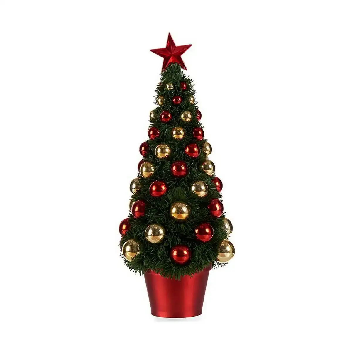 Sapin de noel rouge dore vert plastique 16 x 37 5 x 16 cm polypropylene_4041. DIAYTAR COTE D'IVOIRE - Là où la Qualité se Marque d'une Touche Côte d'Ivoireaise. Naviguez à travers notre boutique en ligne et choisissez des produits qui allient excellence et tradition.