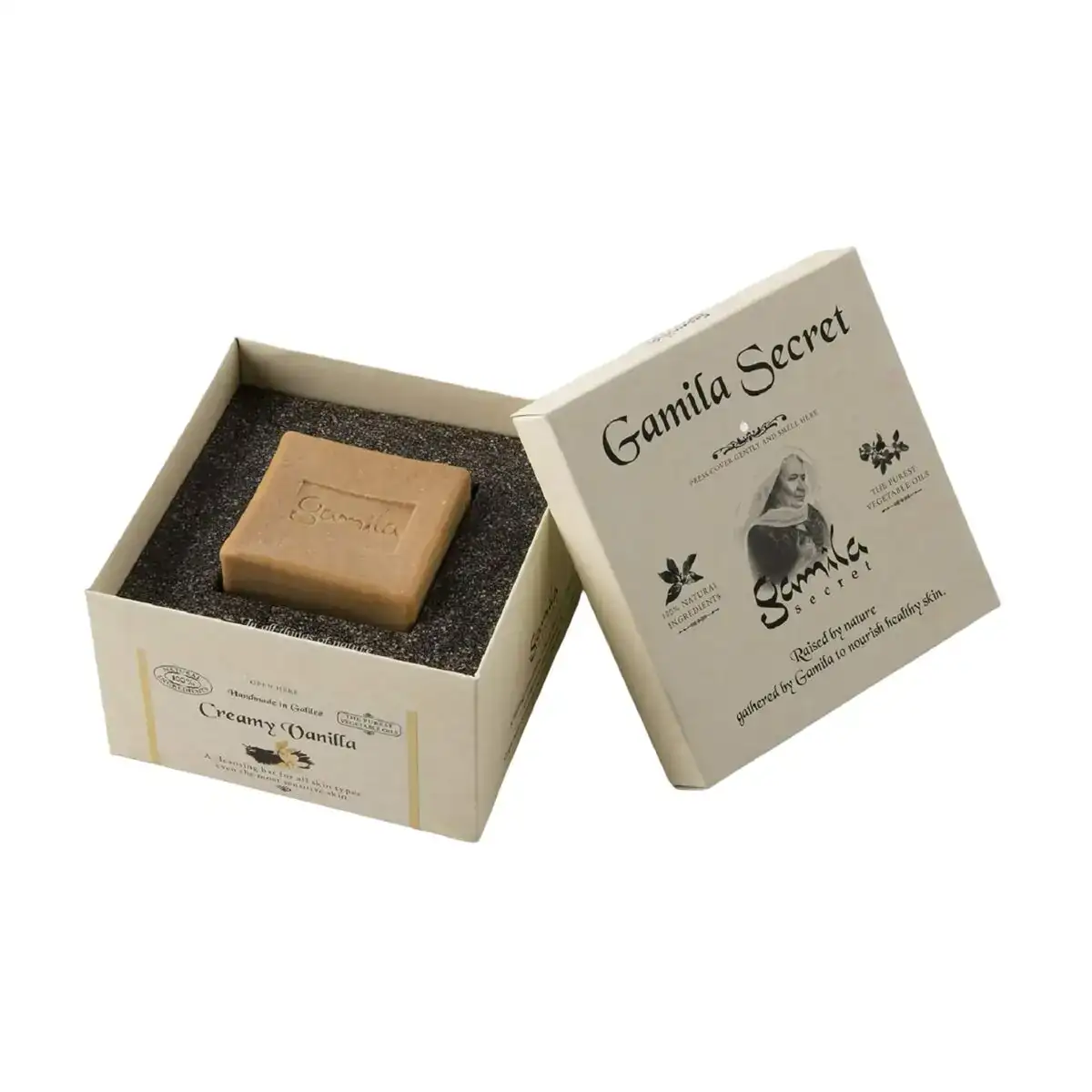 Savon gamila secret creamy vanilla 115 g_3440. Entrez dans l'Univers de DIAYTAR COTE D'IVOIRE - Où l'Authenticité Renouvelle Votre Quotidien. Explorez notre gamme de produits et trouvez des articles qui reflètent votre essence.